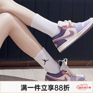 耐克（NIKE）【潮】Air Jordan aj1 Low女鞋板鞋低幫透氣休閑運動(dòng)耐磨籃球鞋 DZ2768-651（粉紫） 彩蛋 復活節 36.5