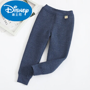 迪士尼兒童保暖熱能褲加厚純棉三層保暖褲男女童內穿寶寶棉中大童打底褲 深藍:70%23以上有小便口 160/85%23建議身高140