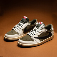 耐克aj1女男鞋Air Jordan 1 Low Travis Scott TS聯(lián)名倒鉤8.0休閑板鞋 DM7866-200 米綠 39
