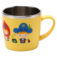 樂扣樂扣（LOCK&LOCK）兒童餐具進(jìn)口不銹鋼小學(xué)生牛奶杯卡通杯子帶手柄水杯250ml