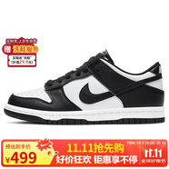 耐克NIKE女子大童板鞋休閑鞋 DUNK 運動(dòng)鞋CW1590-100白黑36.5