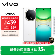 vivo Y300 12GB+256GB 瑞雪白 國(guó)家補(bǔ)貼 新一代超級(jí)揚(yáng)聲器 6500mAh超薄藍(lán)海電池 超抗摔直屏 AI手機(jī)