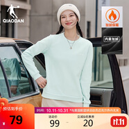 喬丹加絨衛(wèi)衣女秋冬季上新外套女士圓領(lǐng)運(yùn)動(dòng)服休閑長(zhǎng)袖上衣女套頭衫