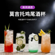 LISM創(chuàng  )意雞尾酒杯組合套裝柯林杯mojito莫吉托杯子玻璃海波長(cháng)島冰茶杯 莫吉托杯 350ml
