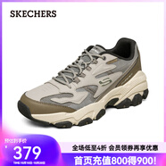 斯凱奇（Skechers）新款男款運(yùn)動(dòng)鞋戶(hù)外復(fù)古潮流百搭厚底舒適老爹鞋時(shí)尚休閑鞋 灰色/橄欖色/GYOL 39.5