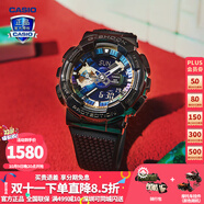 卡西歐（CASIO）【送禮物】男手表G-SHOCK黑武士悟空黑金潮流時尚運(yùn)動電子表 GM-110B-1多彩炫酷黑-全國聯(lián)保