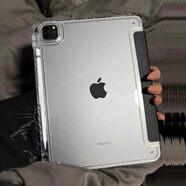 iPadAir6手機(jī)殼保護(hù)套新款2024蘋(píng)果平板殼Pro11透明亞克力air13寸 升級(jí)防彎帶筆槽【嫩綠色】送高清鋼化膜 iPad Air1/Air2(9.7英寸)