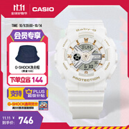 卡西歐（CASIO） BABY-G BA-110GA潮流運動(dòng)女士手表 時(shí)尚防震防水手表【禮物】 BA-110XGA-7A1PR夜光功能