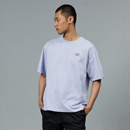 dickies簡約小logo全棉短袖男女T恤多色可選DK010991 淡紫色 XL