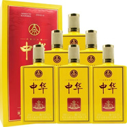 五糧液股份公司 濃香型高度白酒 52度 500mL 6瓶 五糧液中華酒 黃盒