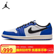 Jordan休閑鞋男子AJ1 JORDAN 1 低幫運動(dòng)鞋CZ0790-140藍白/閃電藍43