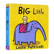 英文原版繪本 小毛孩系列一根毛小臟孩 Big Little/Potty  Leslie Patricelli 低幼兒童0-3歲紙板書(shū) 啟蒙認知行為習慣培養情緒管理 Big Little 大與小