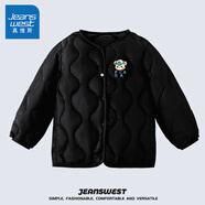 真維斯兒童輕薄款羽絨服內(nèi)膽男童秋冬季校服神器時(shí)尚女童純色冬裝 黑 110