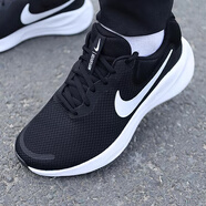 耐克（NIKE）男鞋2025新款夏季運(yùn)動(dòng)鞋REVOLUTION 8 緩震跑步鞋赤足休閑鞋 黑色白FB2207-001革命者7常規(guī)款 43