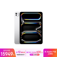 Apple/蘋果 iPad Pro 11英寸 M4芯片 2024年新款平板電腦(2T WLAN版/標(biāo)準(zhǔn)玻璃/MVVH3CH/A)銀色