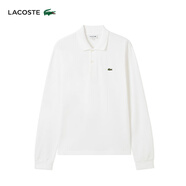 LACOSTE法國(guó)鱷魚(yú)男裝經(jīng)典版L.12.12系列棉質(zhì)長(zhǎng)袖polo衫|L1312 001/白色 M 4