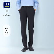 HLA海瀾之家休閑褲24冬新輕商務(wù)時(shí)尚系列純色休閑褲子男HKCAW4W122A 藏青9W 170/74A 30推薦113~118斤