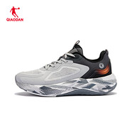 喬丹（QIAODAN）中國喬丹跑步鞋男鞋巭TURBO減震回彈防滑競速訓練跑鞋BM43230218 薄霧灰/煤灰色#scln# 40