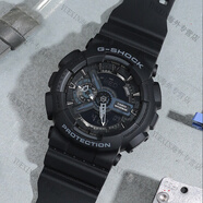 卡西歐（CASIO）黑武士黑暗之心g-shock手表男運動(dòng)學(xué)生情侶電子表GA110 GA-110-1B黑武士