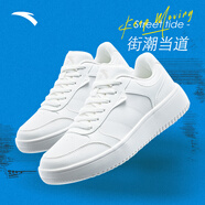 安踏好事發(fā)生板鞋男鞋2025夏季新年款鞋子小白鞋時尚潮流運動休閑鞋 8014-4象牙白 40.5