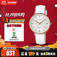 卡西歐（CASIO）手表女SHEEN商務(wù)皮帶石英日韓表送女友禮物SHE-4048PGL-7A
