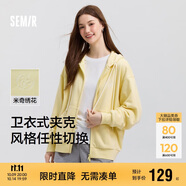 森馬迪士尼米奇家族合作外套女連帽寬松2025春季繡花夾克109125108001