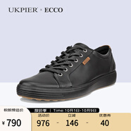 ECCO愛(ài)步男鞋板鞋 時(shí)尚簡(jiǎn)約輕便透氣牛皮休閑鞋 柔酷430004海外直郵 11001 39