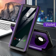 OPPO【品質(zhì)原裝】適用于oppoR15手機殼R15X真皮保護套R15夢(mèng)境版全包硅 紫色【收藏送膜】 OPPO R15 夢(mèng)鏡版