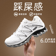 D.KED戶外徒步越野老爹鞋夏季透氣2025新款登山厚底男女運(yùn)動(dòng)跑步鞋子潮 白色 41