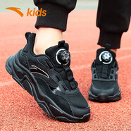 安踏兒童運動(dòng)鞋秋季乘風(fēng)網(wǎng)面透氣新款6-16歲男童跑步鞋 黑色5528 39 內長(cháng)24.5cm