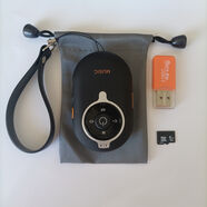 多功能便捷藍牙音響立體聲超小手機插卡收音戶(hù)外運動(dòng)大音量小音箱 黑色機+8G內存卡+讀卡器+防水袋