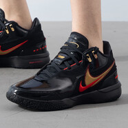 耐克（NIKE）男鞋新款ZOOM LEBRON詹姆斯氣墊緩震耐磨實(shí)戰(zhàn)訓(xùn)練籃球鞋 黑紅 42