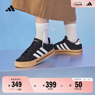 adidas DAILY 4.0復古百搭休閑帆布鞋男女阿迪達斯官方輕運動 黑色/白色/樹脂黃（JI4354）   41