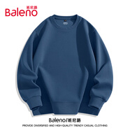 班尼路（Baleno）寬松圓領(lǐng)衛衣男春秋潮流oversize大碼上衣男士休閑百搭純色外套