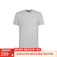 Tommy Hilfiger湯米 希爾費格 夏季男士純色短袖左胸小LOGO棉質T恤衫Z潮牌 038深灰色 M