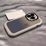 桐汝壁適用1514promax手機殼iPhone1312全包plus防摔16e新款ins風(fēng) 蘋果6plussplus 古董白簡約笑臉棕贈保護膜