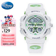 迪士尼（Disney）米奇聯(lián)名多功能運動電子表夜光防水手表青少年學生兒童生日禮物