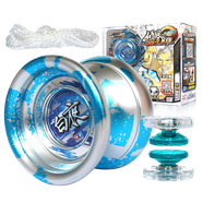 奧迪雙鉆悠悠球溜溜球火力少年王冰焰S炫光死睡眠花式悠悠男新年禮物 高端金屬球-白夜