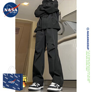 nasawassup三防暴雨級防水沖鋒褲男春夏秋季休閑戶(hù)外登山美式機能工裝褲子男 黑色 【升級秋冬加絨 】RK12 加絨 XL 【建議115-135斤】
