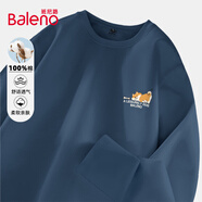 班尼路（Baleno）T恤男長袖秋季薄款情侶內(nèi)搭上衣寬松日系oversize男士純棉體恤衫
