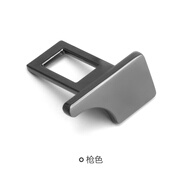 徒越（無(wú)標(biāo)）后排安全帶叉頭隱藏式汽車(chē)安全插帶插口卡扣汽車(chē)配件 適用于寶馬3系5系7系1系X1X2X3X4X5X6 無(wú)車(chē)標(biāo)-槍色【2個(gè)裝】