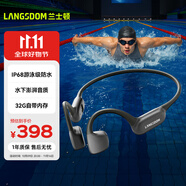 蘭士頓 AirSwim Neo骨傳導(dǎo)耳機(jī) 游泳藍(lán)牙耳機(jī)運(yùn)動(dòng)跑步騎行防水不入耳適用于蘋果華為小米手機(jī) 潛鋒黑