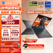 機械師曙光16S【英特爾酷睿i9-13900HX】16英寸AI學(xué)生辦公游戲筆記本電腦RTX5070 300Hz 2.5K屏 16G 1T