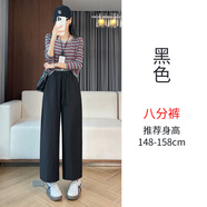 逸陽（ESE-Y）燈籠褲女2025新款秋逸陽燈籠褲氣球褲女2025早秋新款休閑褲香蕉褲 黑色【八分褲】 S 80-95斤