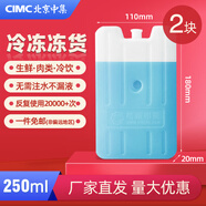 冰美人家用冰板冰排冷鏈生鮮冷藏冷凍母乳反復使用 冰晶盒可定制藍冰 B04（冷凍）250毫升*2塊