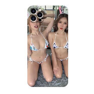 適用于蘋果12/13Pro內(nèi)涵玻璃殼XSMaxXR7/8P性感內(nèi)涵美女手機(jī)殼 iPhone66s