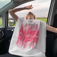 POUM速干透氣夏季運動(dòng)背心男士寬松歐美痞帥潮流大碼坎肩印花無(wú)袖t恤 XWP-E268白色 2XL