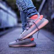 阿迪達(dá)斯 （adidas）阿迪達(dá)斯Adidas Yeezy350 V2 潮流鏤空半透明椰子350男女跑步鞋 歐洲限定EG7492 45