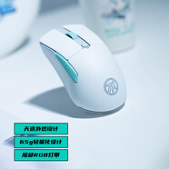 華碩天選游戲mini鼠標 無線三模 輕量化65g 對稱手型 黑神話悟空 FPS 吃雞鼠標  12000DPI RGB 月耀白