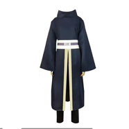 白面具帶土cos 火影忍者曉組織宇智波帶土阿飛cos衣服 白面 黑色袍子帶土cos服 XXL